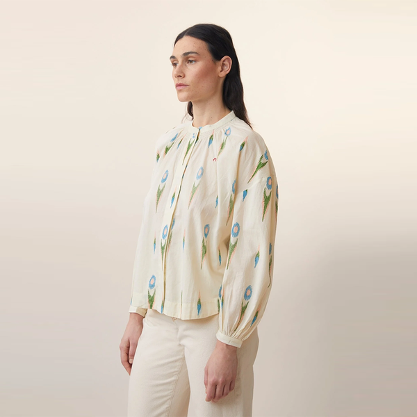 Chemise Viviane Ikat naturel