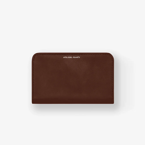 Portefeuille en cuir lisse