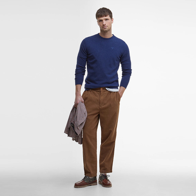 Pull col rond laine Barbour